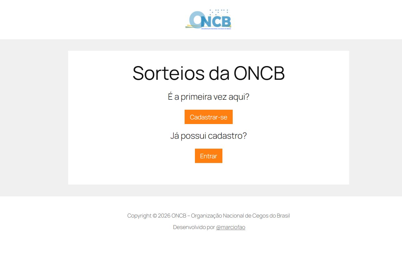 Sistema gerenciável de sorteio